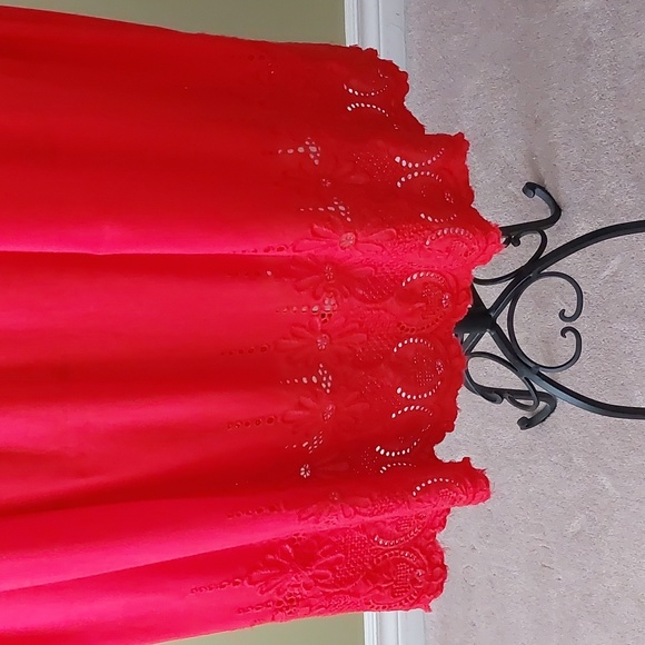 Beach dress, size M/L, red color - Picture 3 of 6